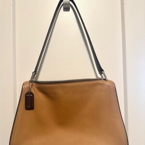 Coach Tan Leather Shoulder Bag